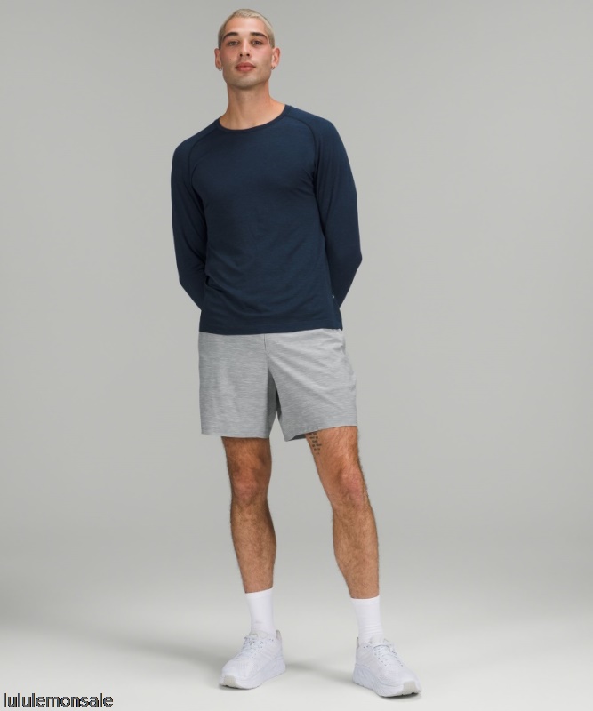 Lululemon Deutschland DELULU826 | Lululemon Deutschland Heather Allover Sea Pace Breaker Gefüttert Kurz 7